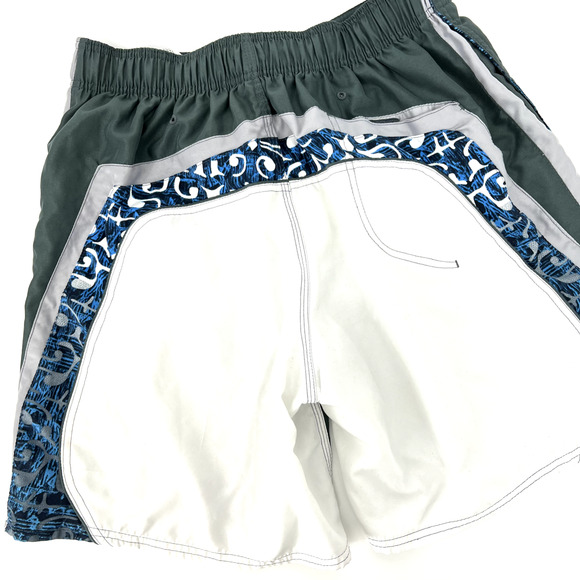 Men's Ocean Blue Board Shorts Swim Trunks Size XL - Picture 2 of 9